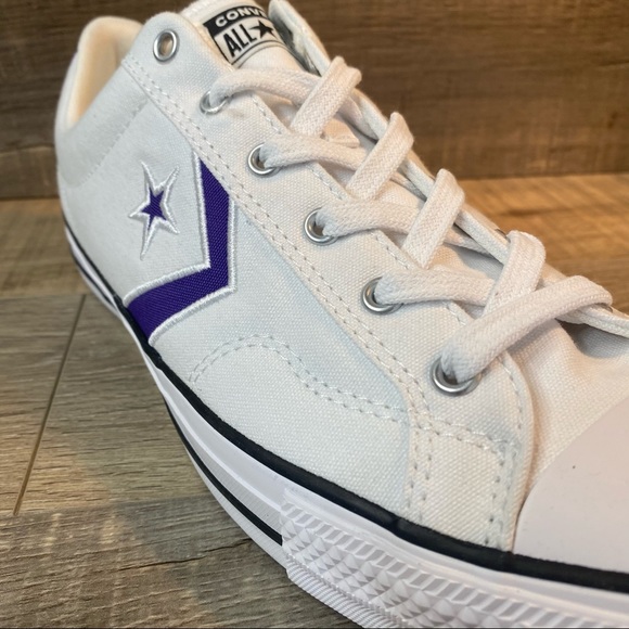 Converse Star Player Ox White Court Purple - Picture 6 of 6